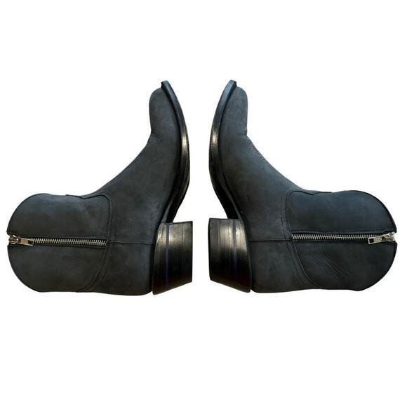 Alvies THE RAINEY Leather Boots Gray Women’s Size 8B Western Rodeo Cowgirl - Picture 11 of 16